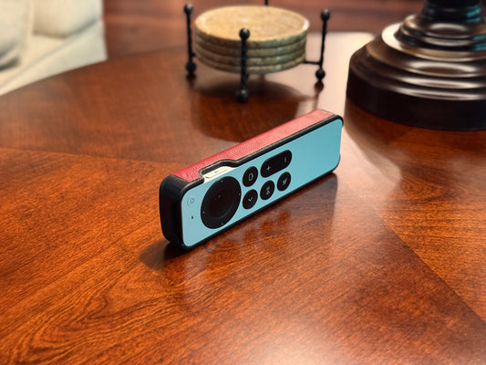 RED LEATHER SIRI REMOTE COVER